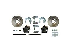 The Right Stuff Detailing Street Series Rear Disc Brake Conversion Kit for Ford 8 and 9-Inch Small Bearing Rear End; Natural Calipers (1967 Camaro w/ Non-Staggered Shocks)