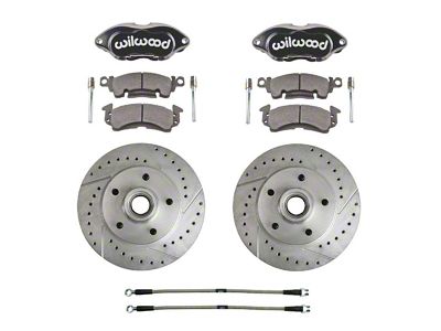 The Right Stuff Detailing Performance Front Disc Brake Conversion Kit; Red Calipers (1969 Firebird)