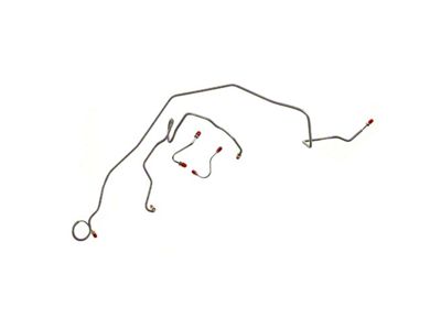 The Right Stuff Detailing Pre-Bent Brake Line Kit; OE Steel (84-85 V8 Firebird)