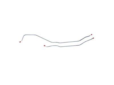 The Right Stuff Detailing Pre-Bent Rear Axle Brake Line Kit; OE Steel (70-74 Firebird)