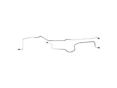 The Right Stuff Detailing Pre-Bent Rear Axle Brake Line Kit; OE Steel (82-83 Firebird w/ Rear Drum Brakes)