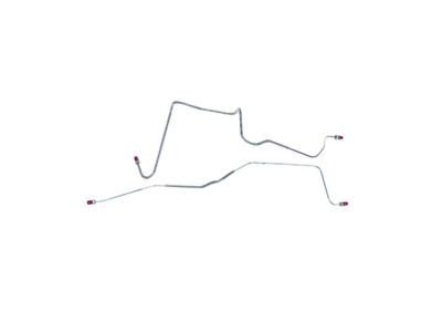 The Right Stuff Detailing Pre-Bent Rear Axle Brake Line Kit; OE Steel (86-92 Firebird w/ Non-Heavy Duty Rear Disc Brakes)