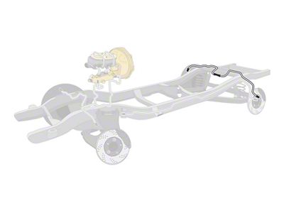 The Right Stuff Detailing Pre-Bent Rear Axle Brake Line Kit; Stainless Steel (93-97 Firebird w/ Rear Disc Brakes)