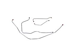 The Right Stuff Detailing Pre-Bent Front Brake Line Kit; OE Steel (1955 150, 210, Bel Air, Nomad w/ Manual Drum Brakes)