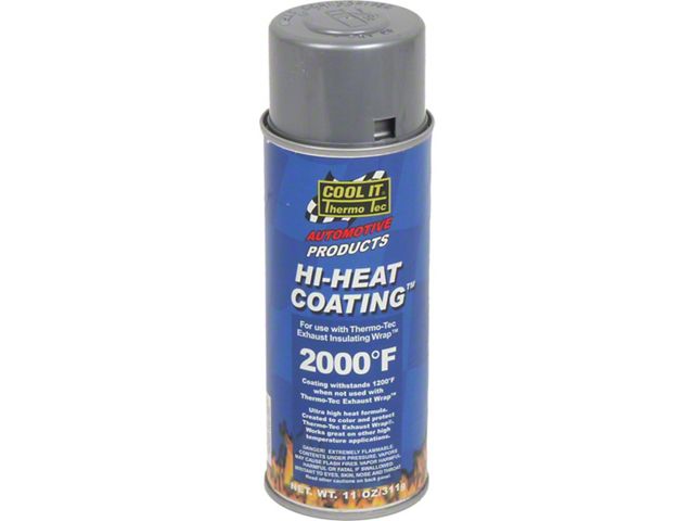 Thermo-Tec Hi-Heat Exhaust Wrap Coating, Aluminum