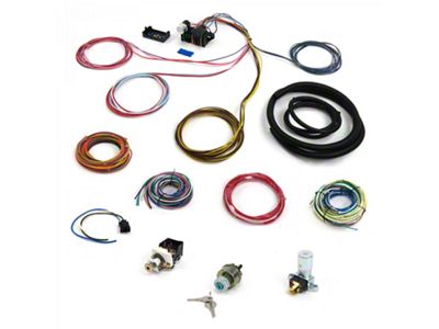 12-Fuse 103-Terminal Deluxe Compact Wire Harness System with Switch Kit (Universal; Some Adaptation May Be Required)