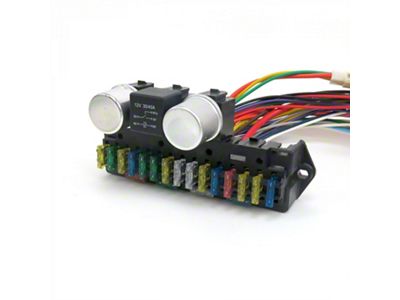 15-Fuse 24 Circuit 118-Terminal Deluxe Compact Wire Harness System (Universal; Some Adaptation May Be Required)