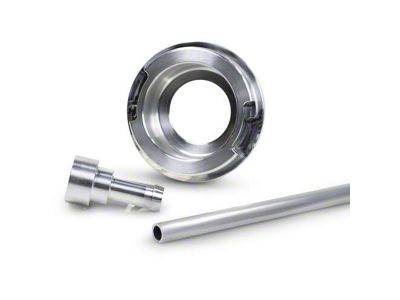 Billet Radiator Filler Neck with Remote Overflow Tube (Universal; Some Adaptation May Be Required)