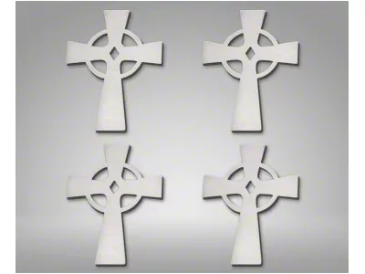 Celtic Cross Emblems; Polished (Universal; Some Adaptation May Be Required)