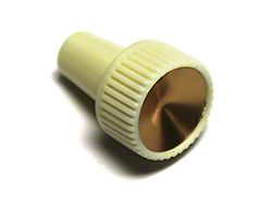 Cigarette Light Knob; White with Gold Insert (1959 Thunderbird)