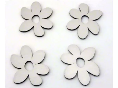 Daisy Flower Emblems; Brushed (Universal; Some Adaptation May Be Required)