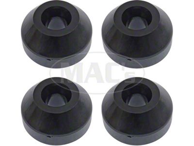 Front Strut Rod Bushings; Black (72-79 Thunderbird)
