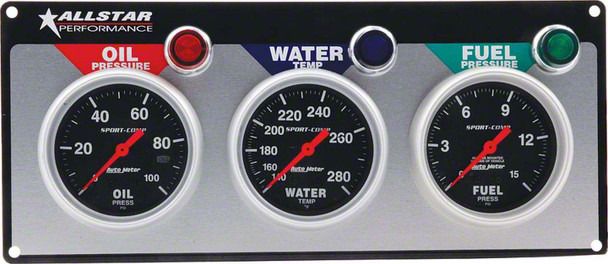 Allstar Performance Ecklers Fuel Presure, Oil Pressure and Water ...