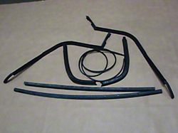 Hard Top Weatherstrip Kit; 7-Pieces (Late 56-57 Thunderbird)