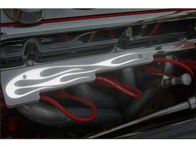 Hot Rod V8 Wire Looms with LED Illuminated Flames; White (Universal; Some Adaptation May Be Required)