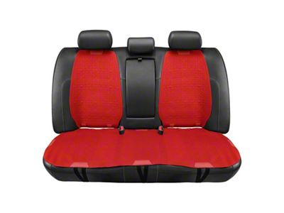 Protex Plus Series Front and Rear Seat Covers; Red/Black (Universal; Some Adaptation May Be Required)