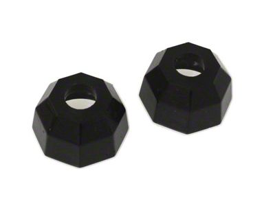Tie Rod Dust Boots; Octagon Style; Black (72-79 Thunderbird)