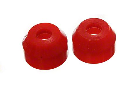 Tie Rod Dust Boots; Round Style; Red (72-79 Thunderbird)
