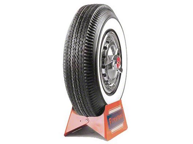 Tire - 670 X 15 - 3-1/4 Whitewall - Tubeless - Firestone