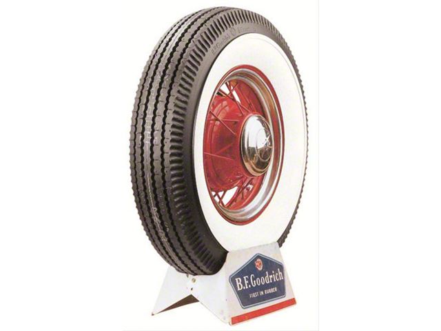 Tire - 750 X 17 - 4-1/2 Whitewall - Tube Type - Bf Goodrich