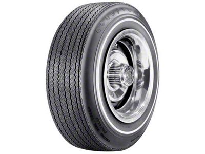 Tire - F70 x 14 - .350 Whitewall - Goodyear Custom Wide Tread