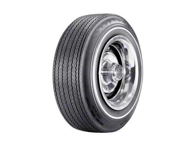 Tire - F70 x 14 - .350 Whitewall - Goodyear Custom Wide Tread