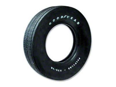 Tire - F70 x 14 - Raised White Letters - Goodyear Custom Wide Tread Polyglas