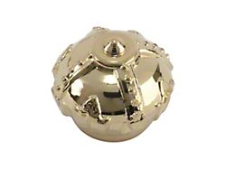 Tire Valve Stem Cap Set - Plastic - 5 Pieces - Gold Crowns