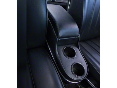 Deluxe Center Console; Black with Chrome Trim (64-72 Chevelle)