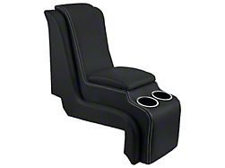 Deluxe Sport Center Console; Charcoal Black Verona Vinyl with Black Stitching (73-86 C10, C15, C20, K10, K15, K20)