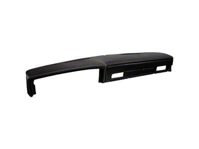 Sport Dashboard Pad; Charcoal Black Verona Vinyl with Black Stitching (81-86 C10, C20, K10, K20)