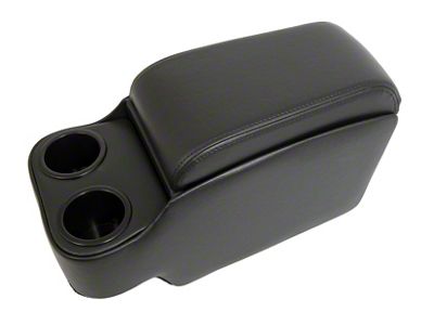 TMI Standard Center Console; Black Madrid Vinyl with Black Stitching (67-69 Camaro)