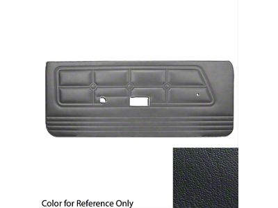 TMI Standard Door Panels; Black Corinthian Vinyl (71-73 Mustang)