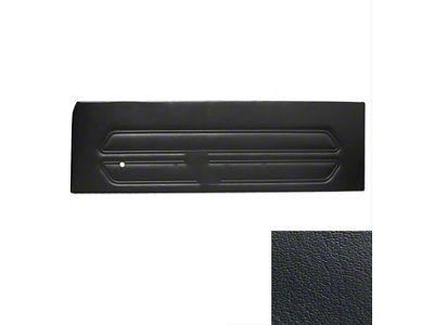 TMI Standard Door Panels; Black Sierra Vinyl (1969 Mustang)