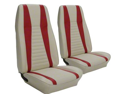 TMI Standard Hi-Back Molded Seat Foam Pad Set with Listing Wires (71-73 Mustang)