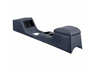 TMI Standard Sport Full Length Center Console; Black Sierra Vinyl with Black Stitching (67-68 Mustang Coupe, Fastback)