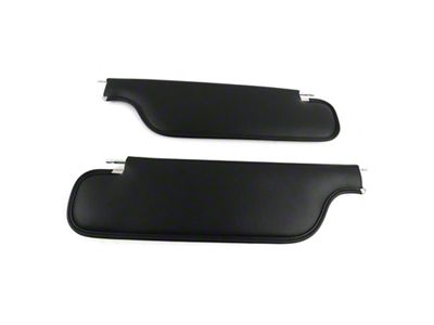 TMI Sun Visors; Black Madrid Vinyl (67-68 Camaro Coupe)