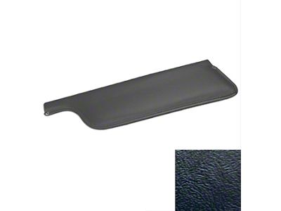 TMI Sun Visors; Black Sierra Vinyl (67-68 Mustang Convertible)