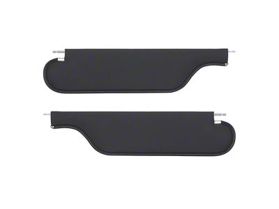 Sun Visors; Black Tier Vinyl (1966 Chevelle Coupe)