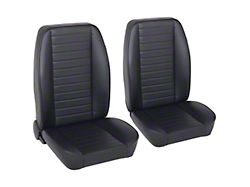 Classic So-Cal Bucket Seats; Black Yukon Cricket Vinyl (Universal; Some Adaptation May Be Required)