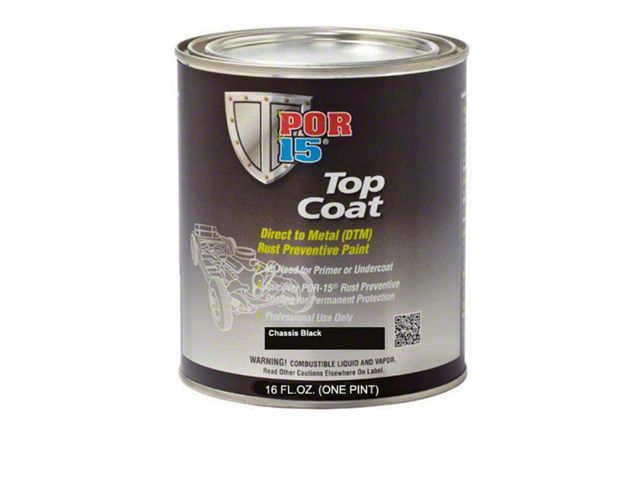 Top Coat Paint, Color Options, POR-15 Gallon