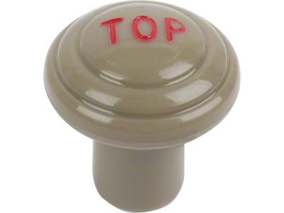 Top Control Knob - Grayish-Tan Plastic - Ford Convertible