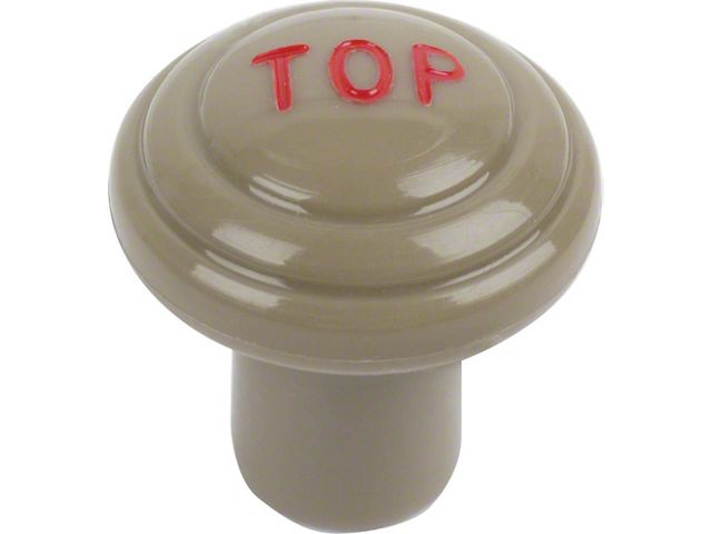 Top Control Knob - Grayish-Tan Plastic - Ford Convertible