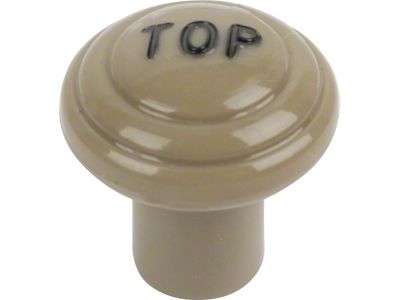Top Control Knob - Grayish-Tan Plastic - Ford Convertible