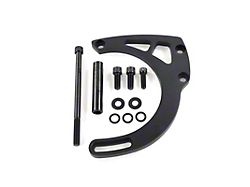 Top Street Performance Small Block Chevy Mid-Mount Long Water Pump Alternator Bracket; Black (55-92 Corvette C1, C2, C3 & C4)