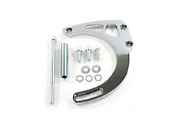 Top Street Performance Small Block Chevy Mid-Mount Long Water Pump Alternator Bracket; Chrome (55-92 Corvette C1, C2, C3 & C4)
