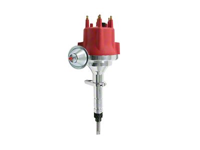 Top Street Performance Pro Series Ready to Run Distributor; Red (53-55 235 I6 Corvette C1)