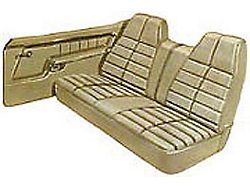Torino, Front & Rear Seat Cover Set, Split Bench, GT, 1972