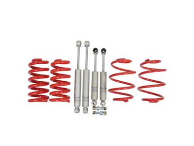 Touring Tech Performance Series Lowering Springs with Retainers and Shocks; 3-Inch Front/5-Inch Rear (63-87 C10)
