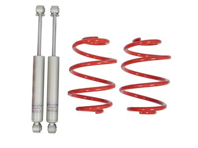 Touring Tech Performance Series Rear Lowering Springs with Shocks; 4-Inch (63-86 C10)